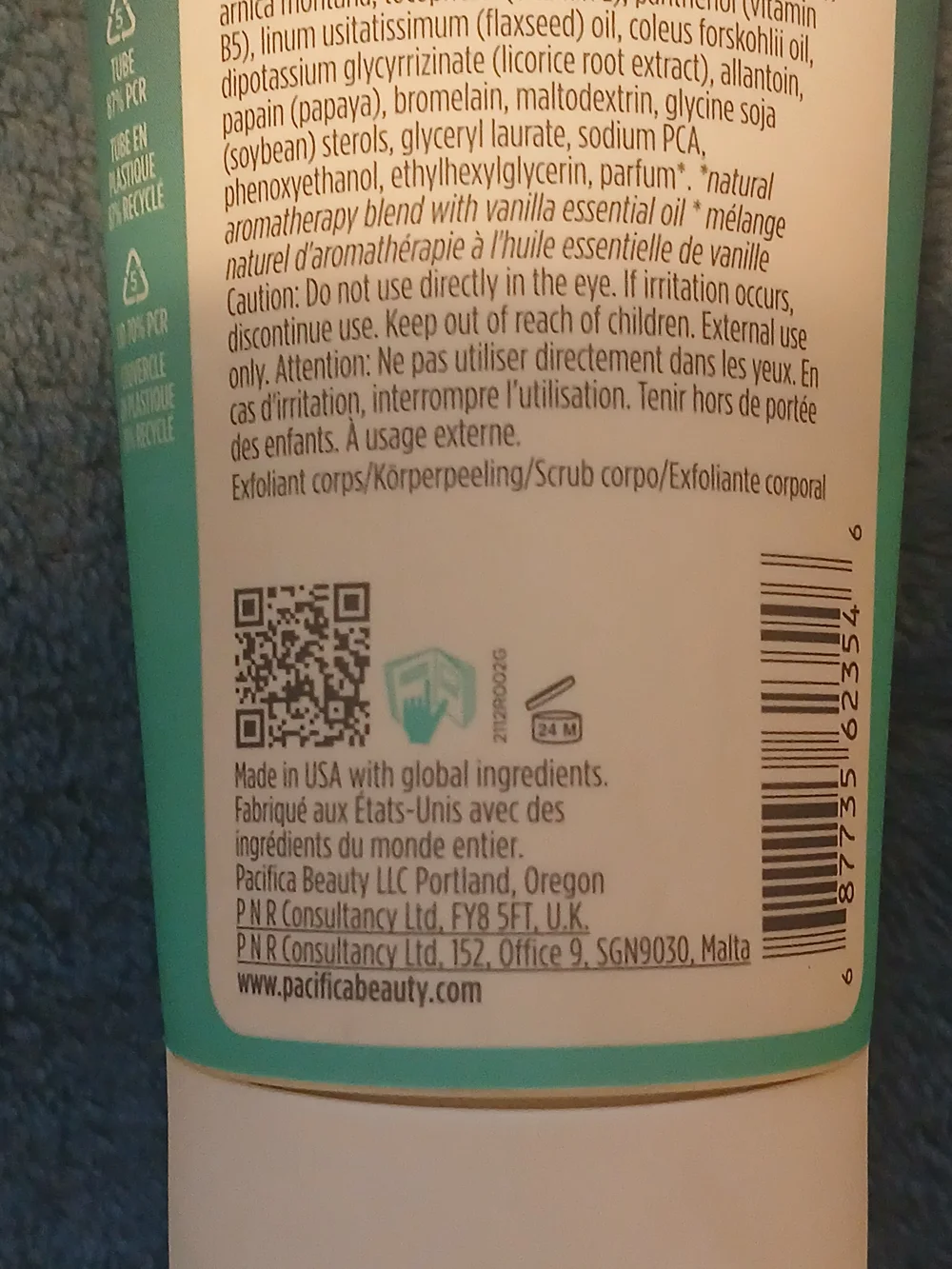 Pacifica Coconut Cream Body Scrub - Sealed